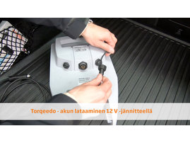 05 - Torqeedo - akun lataaminen 12 V -jännitteellä